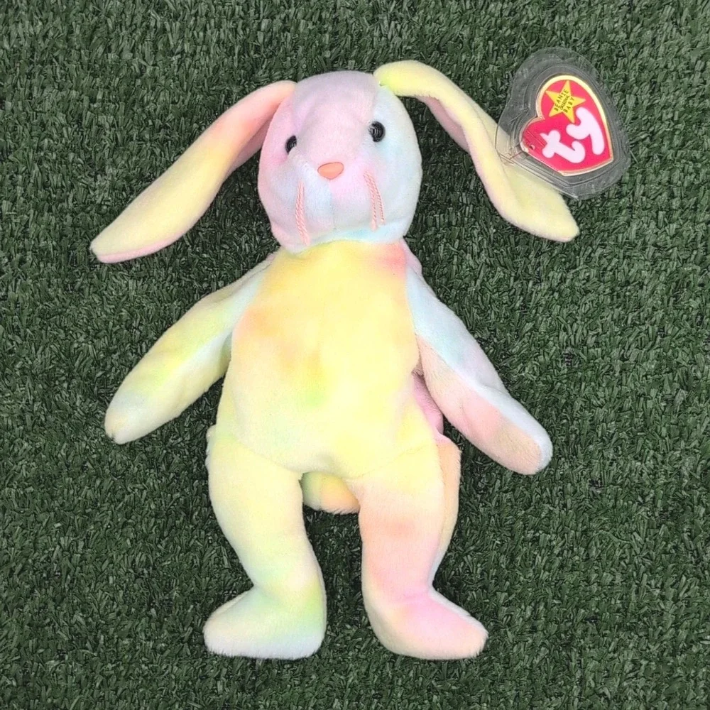 Ty Beanie Baby‎ Hippie the Bunny. Rare Retired W/ Tag ERRORS Vintage